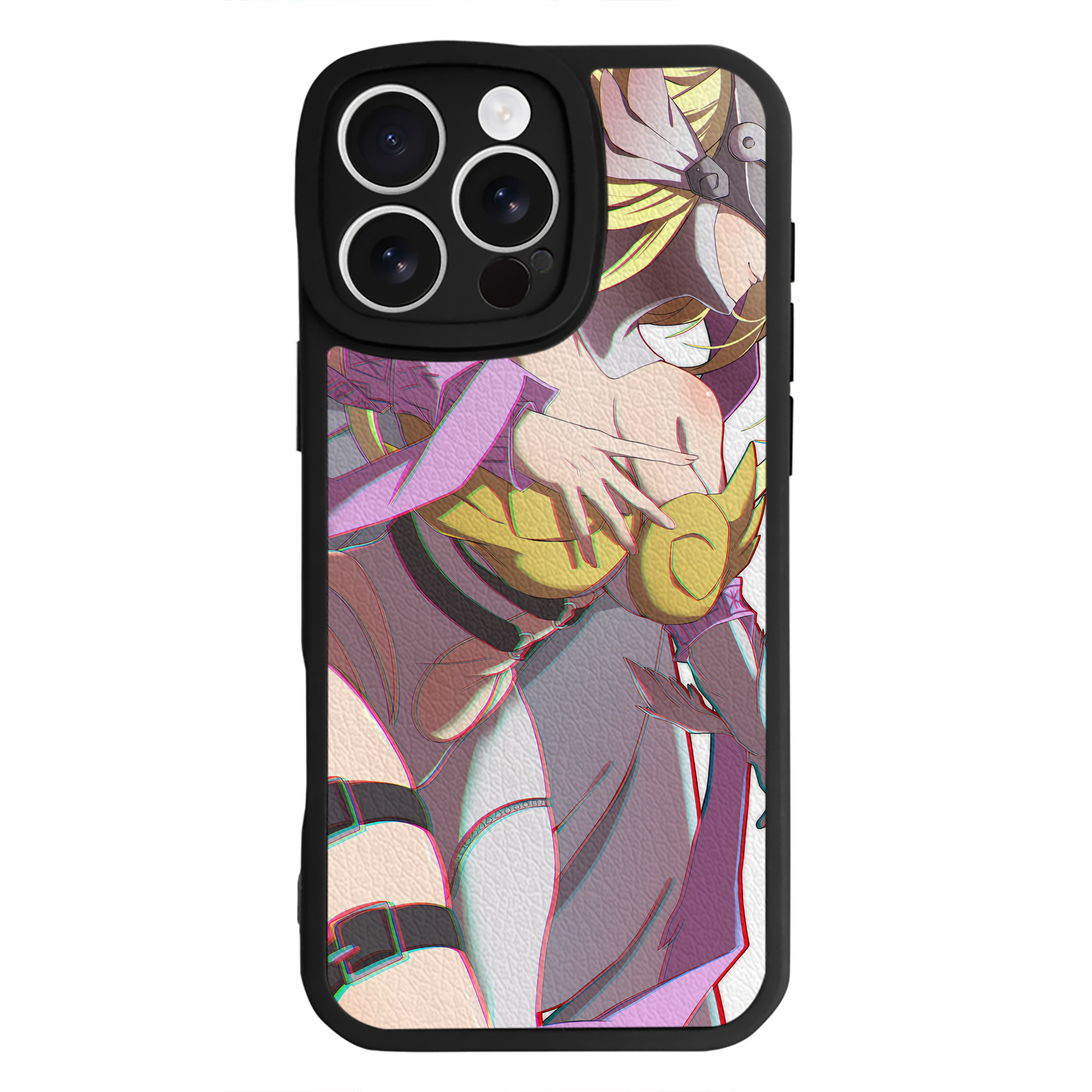 （画像用） Digimon デジタルモンスター/デジモン 【iPhone 16シリーズ対応】シリコンスマホケース（レザー調） 材質：シリコン